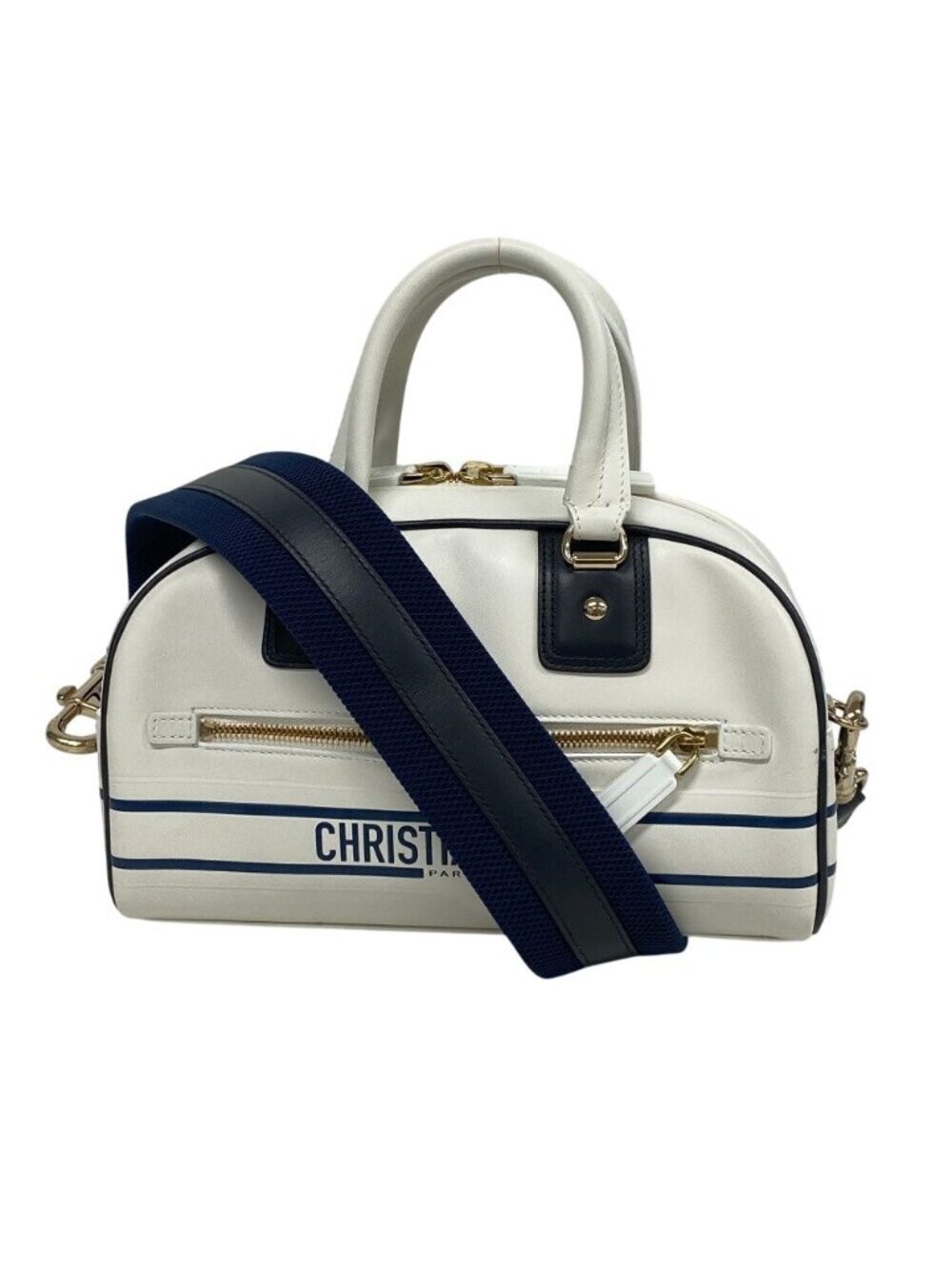 Dior Bow Sling Bag Vibe Leather Mini Boston White